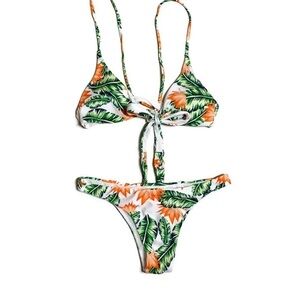 Botanical print bikini